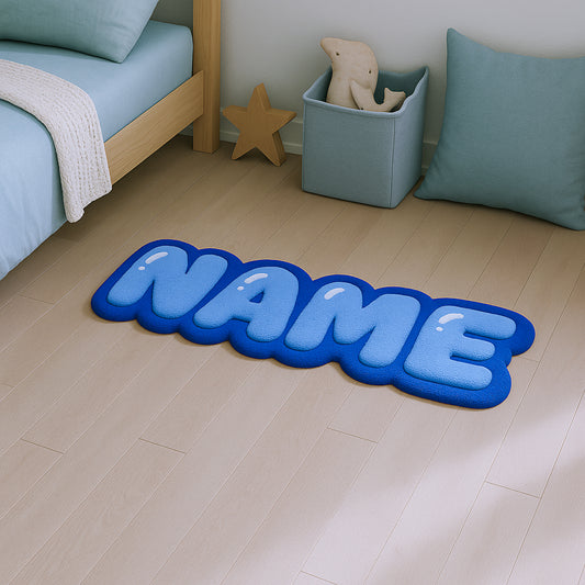 Personalized Tufted Rugs - Blue