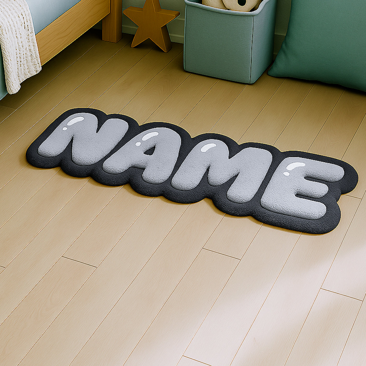Personalized Tufted Rugs - Grey