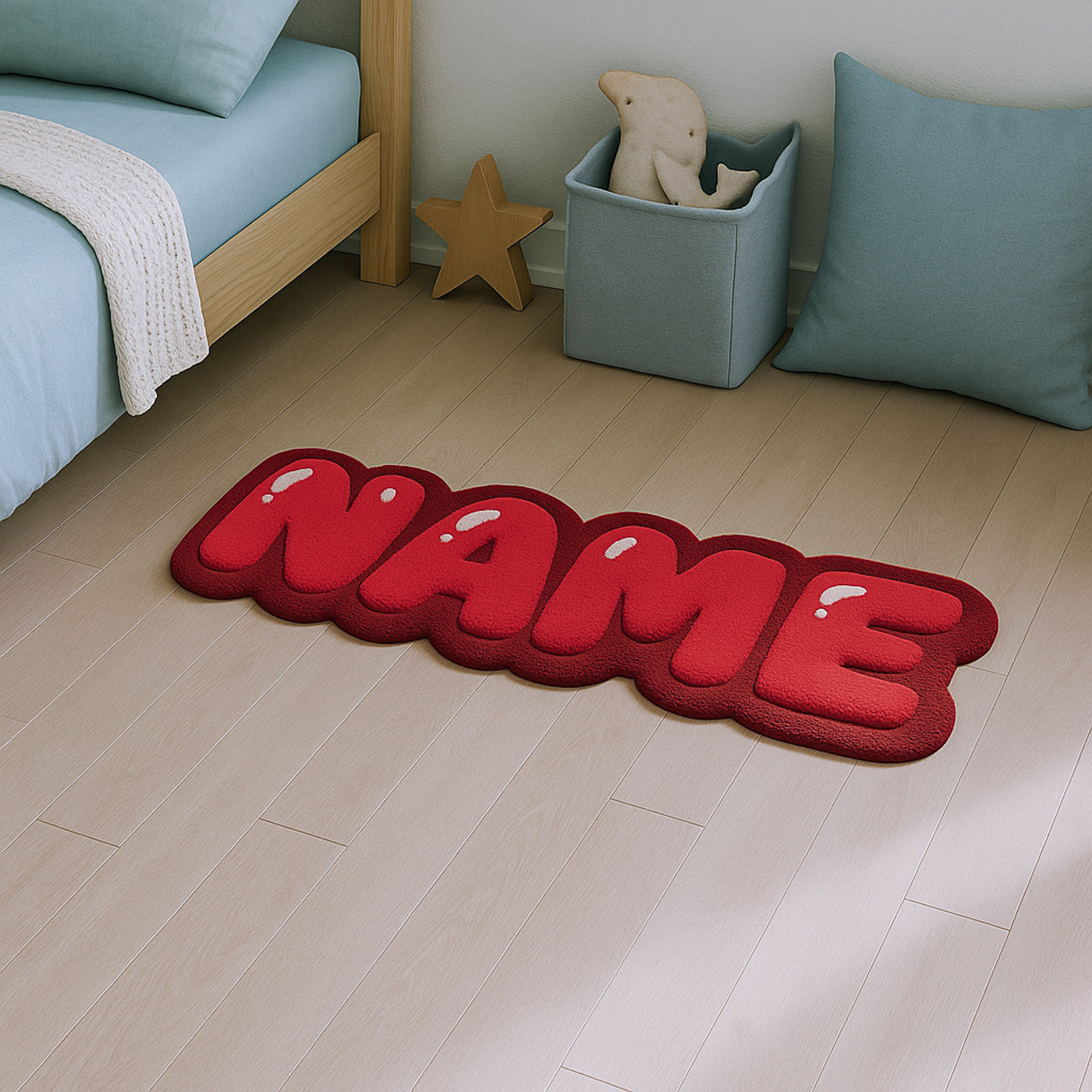Personalized Tufted Rugs - Red