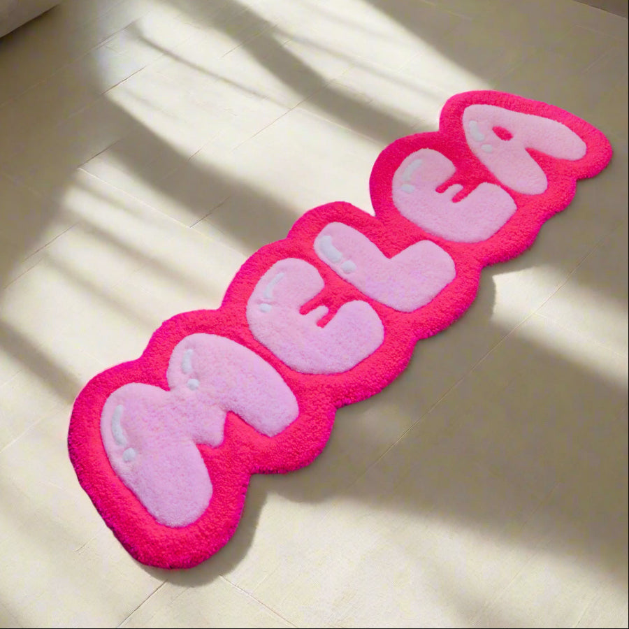 Personalized Tufted Rugs - Pink