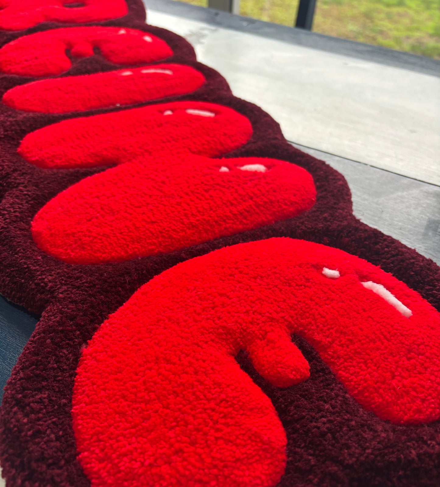 Personalized Tufted Rugs - Red