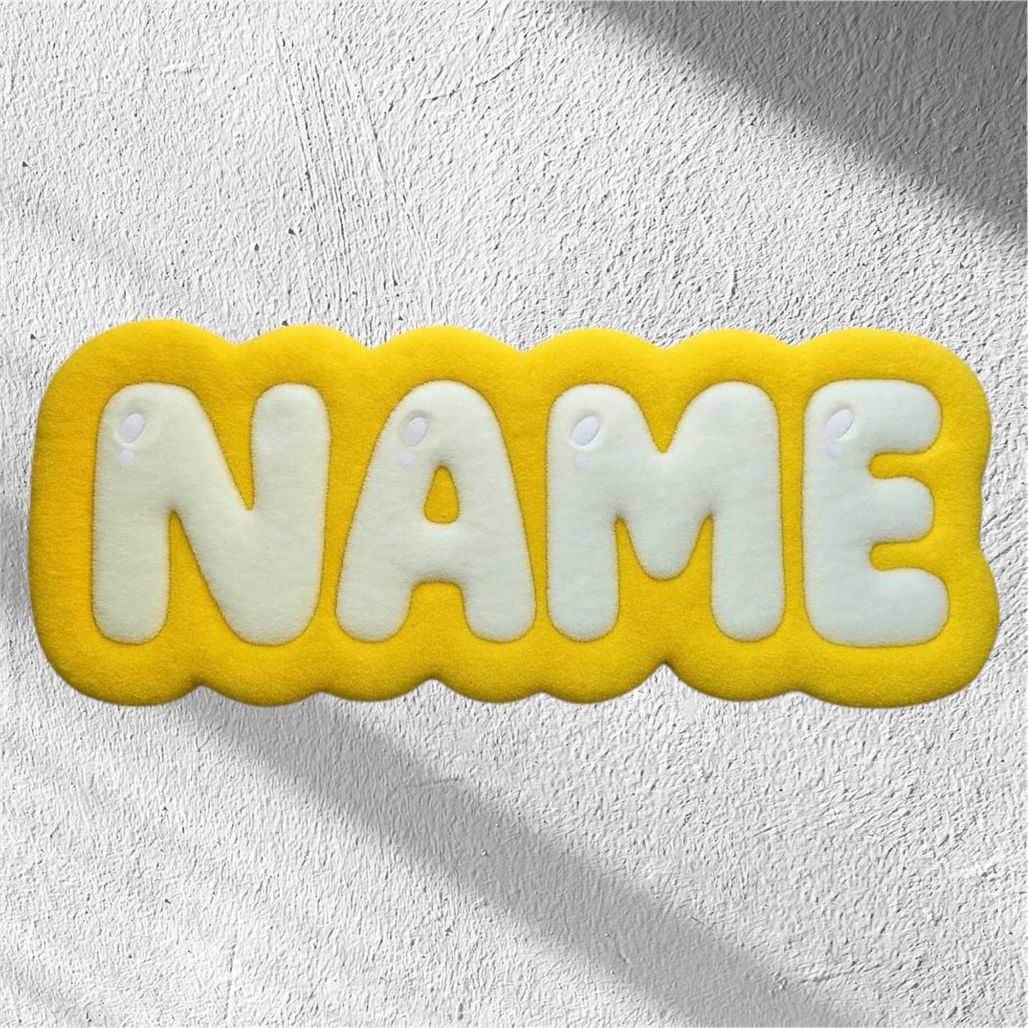 Personalized Tufted Rugs - Yellow