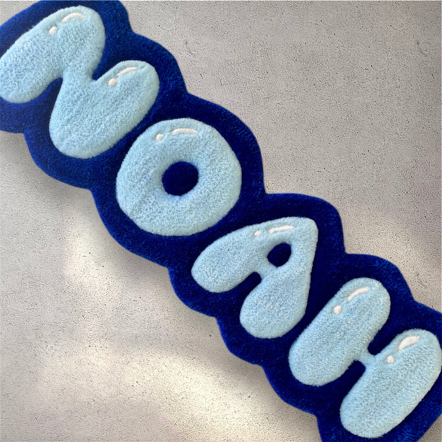 Personalized Tufted Rugs - Blue