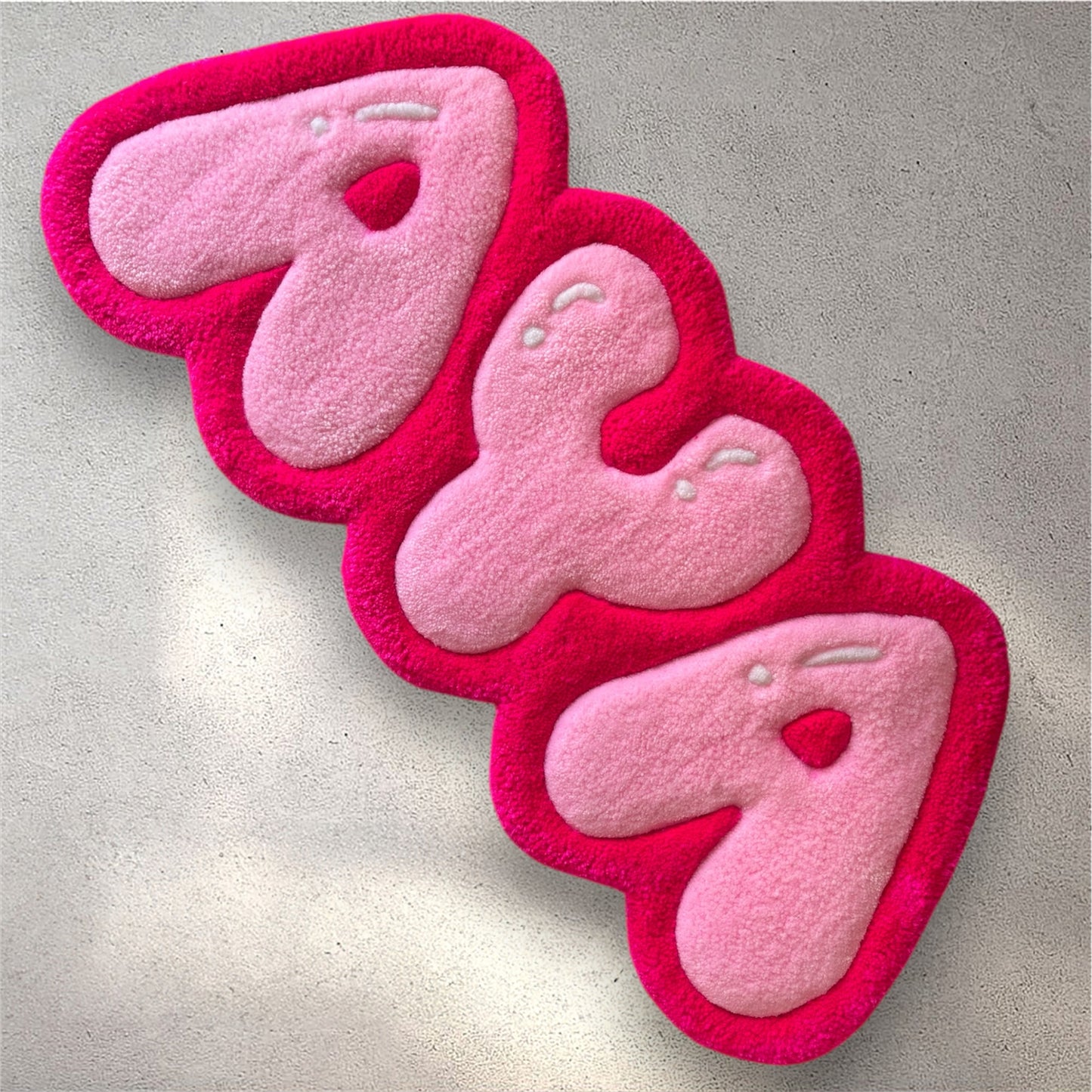 Personalized Tufted Rugs - Pink