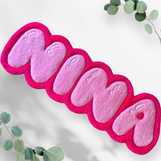 Personalized Tufted Rugs - Pink