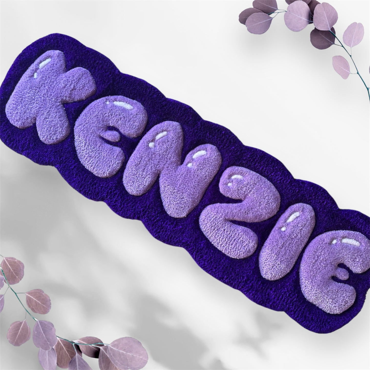 Personalized Tufted Rugs - Purple