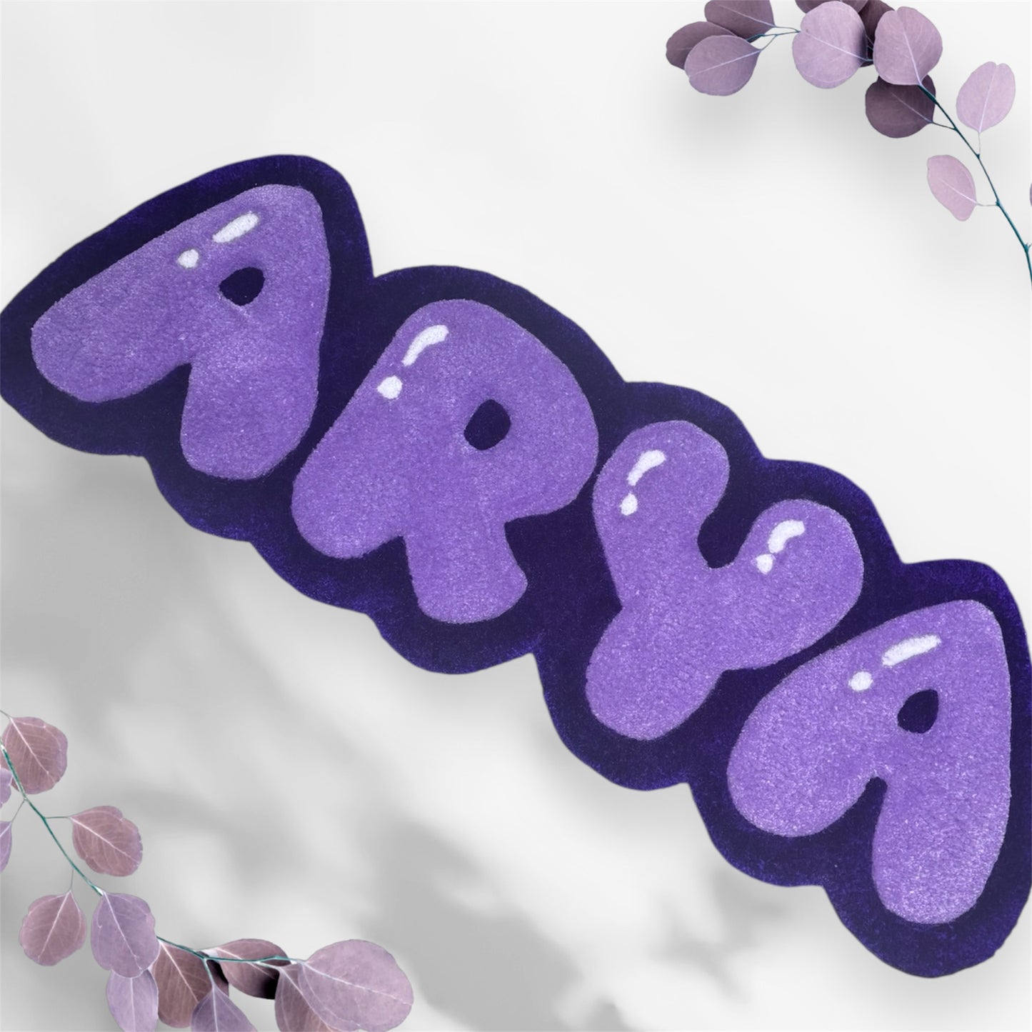 Personalized Tufted Rugs - Purple