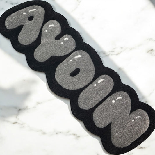 Personalized Tufted Rugs - Grey