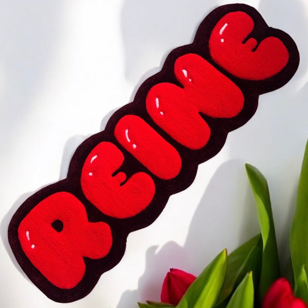 Personalized Tufted Rugs - Red