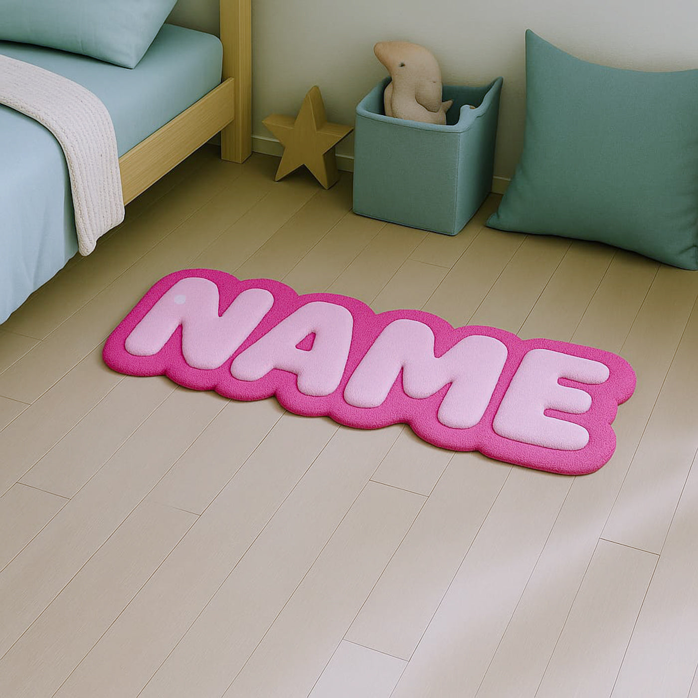 Personalized Tufted Rugs - Pink