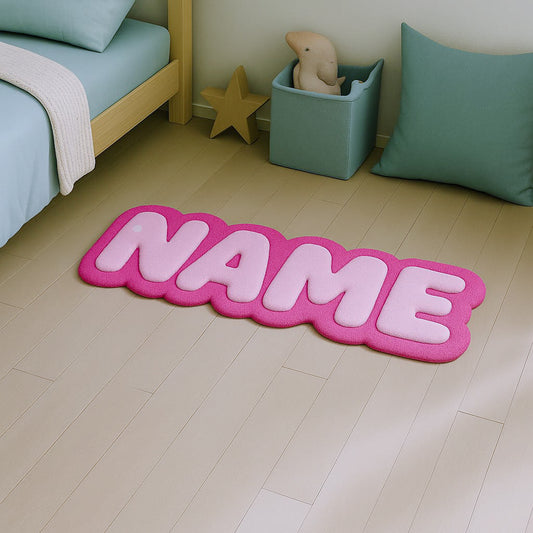 Personalized Tufted Rugs - Pink